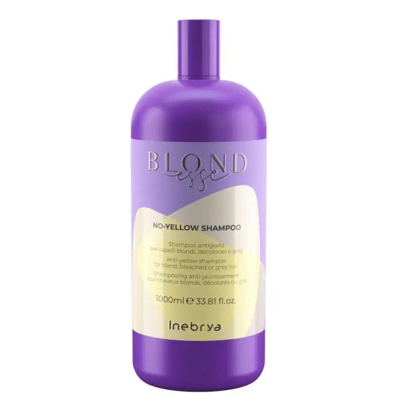 Inebrya, Blondesse No-Yellow, Vegan, Schampo efter färgning, 1000 ml
