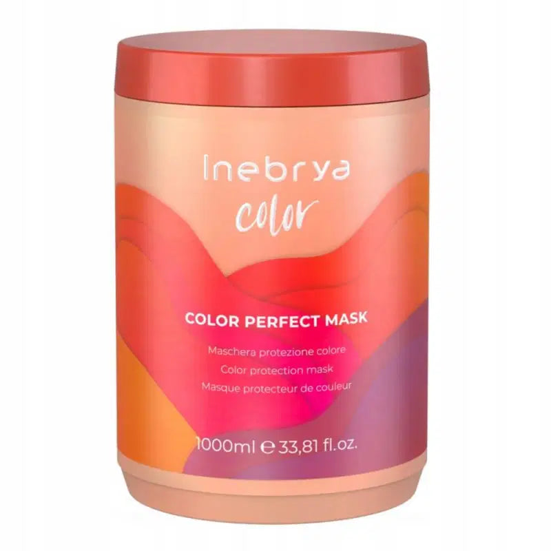 Inebrya, Color Perfect, Hårbehandlingskräm mask, Färgskydd, 1000 ml