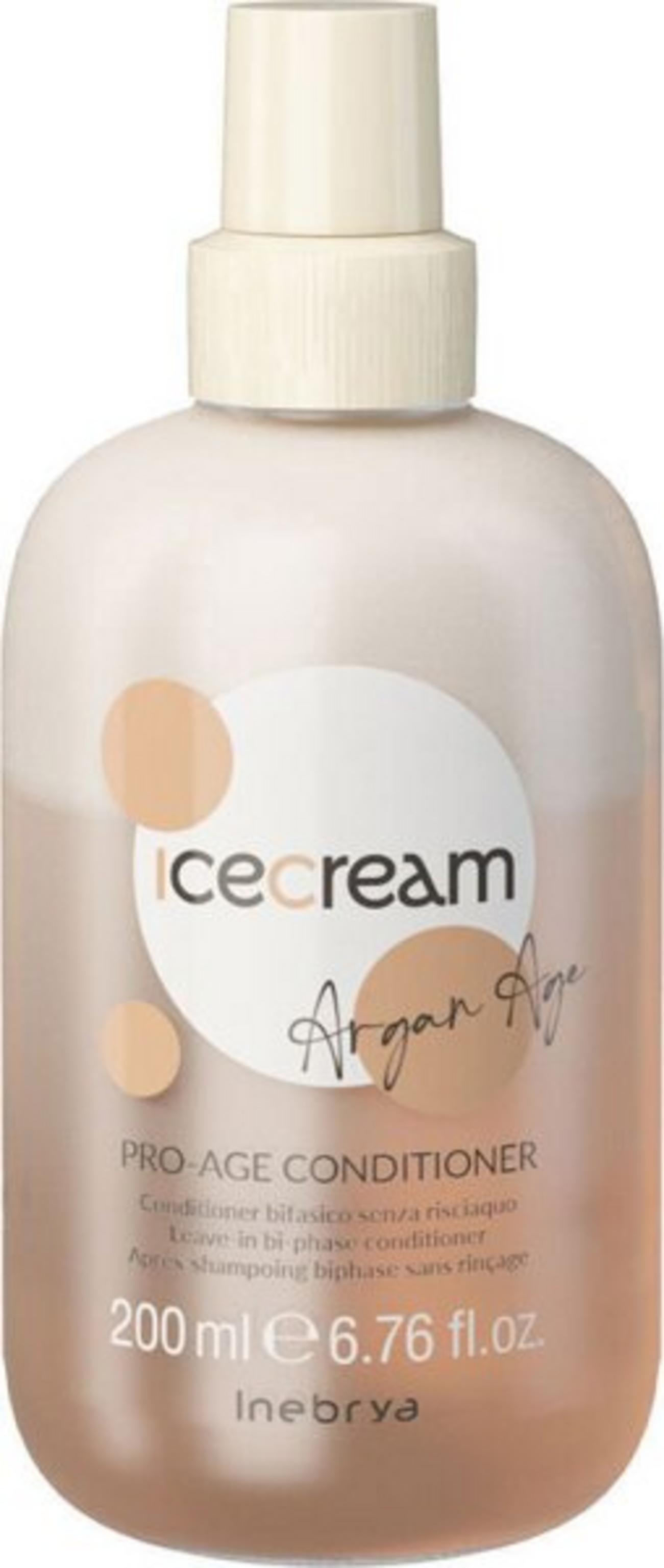Inebrya, Ice Cream Pro-Age, Hårbalsam, Återfuktande, 200 ml