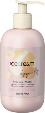 Inebrya, Ice Cream Pro-Age, Hårbehandlingskräm mask, Näringsrik, 300 ml