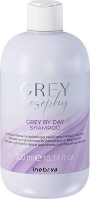 Inebrya, Grey By Day, Hårschampo, För neutralisering av gula toner, 300 ml