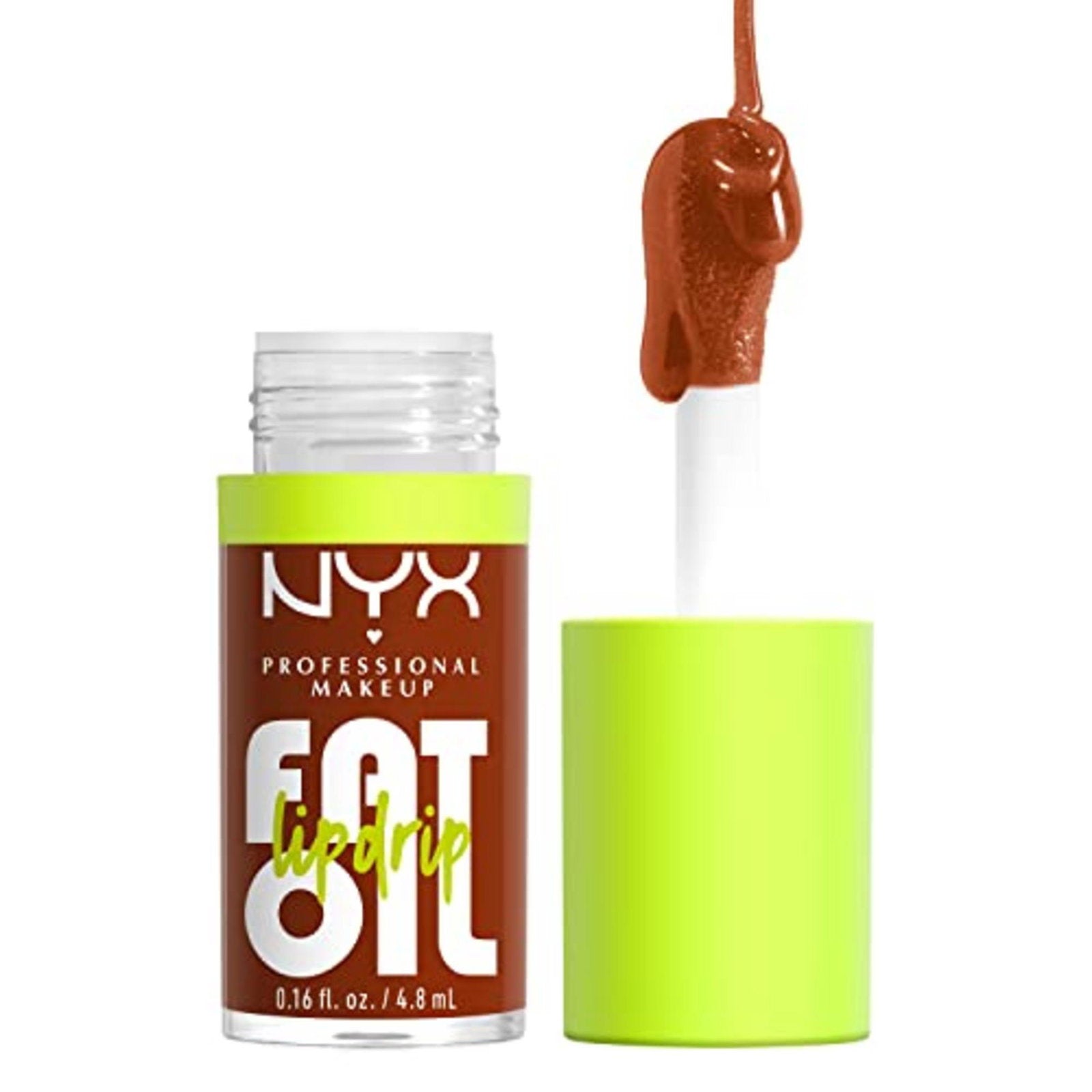 Nyx, Fat Oil Lip Drip, Vegan, Blank, Läppolja, Hittades inte, Rullning, 4.8 ml