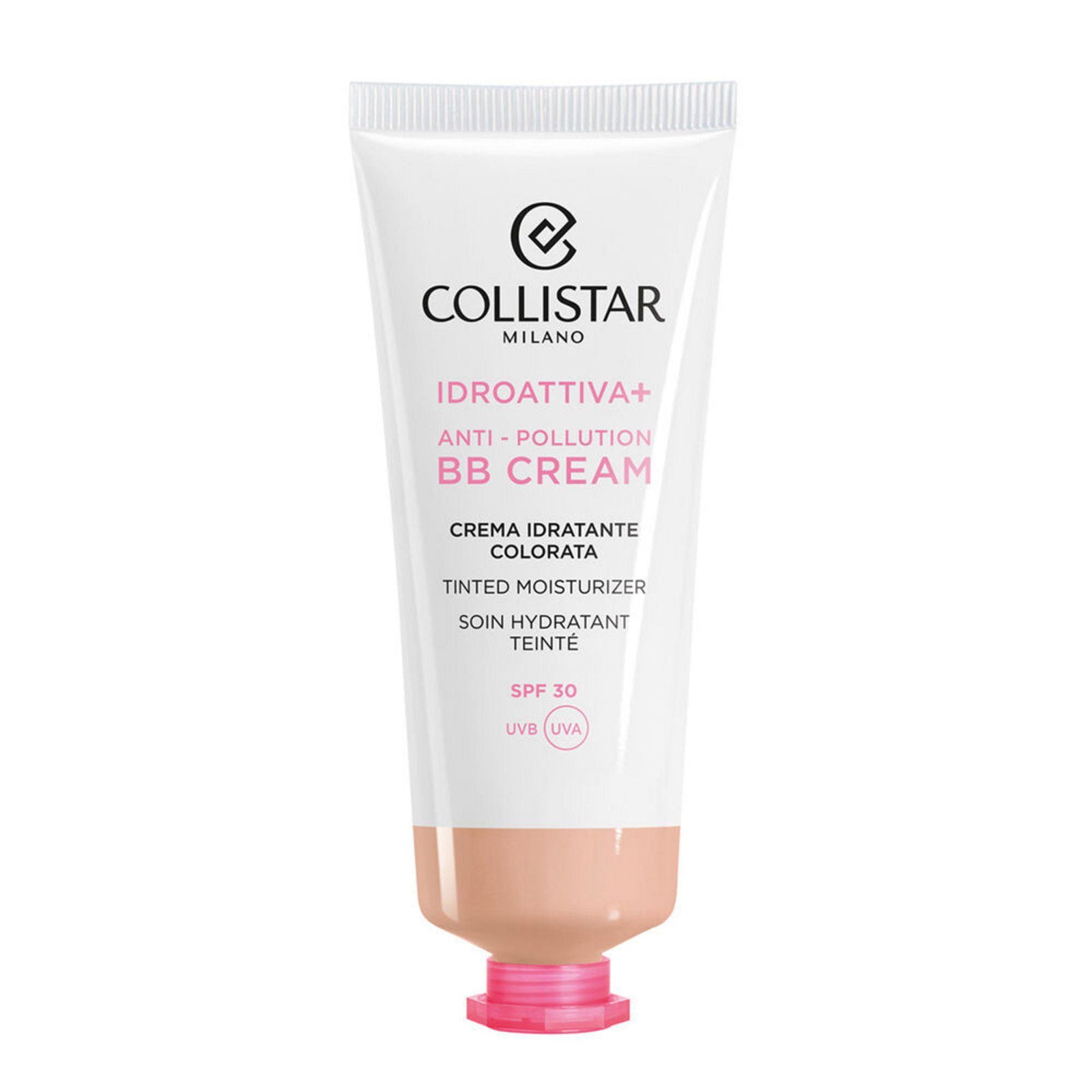 Collistar, Idro-Attiva+, Mot föroreningar, BB-kräm, Ljus, SPF30, 50 ml