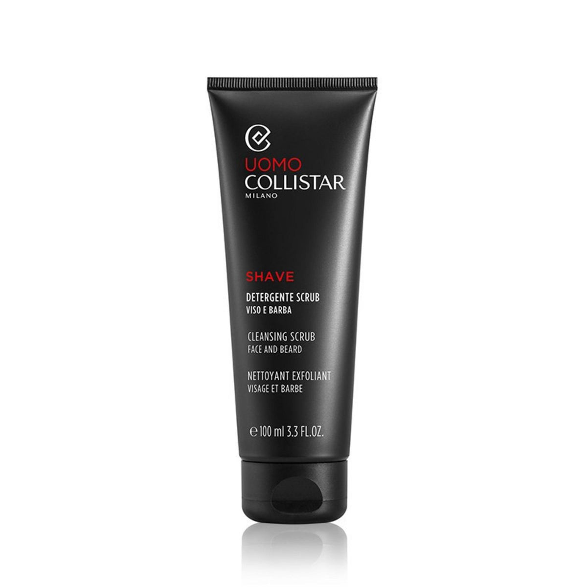 Collistar, Uomo, Mild rengöring, Rengörande skrubb, För ansiktet, 100 ml