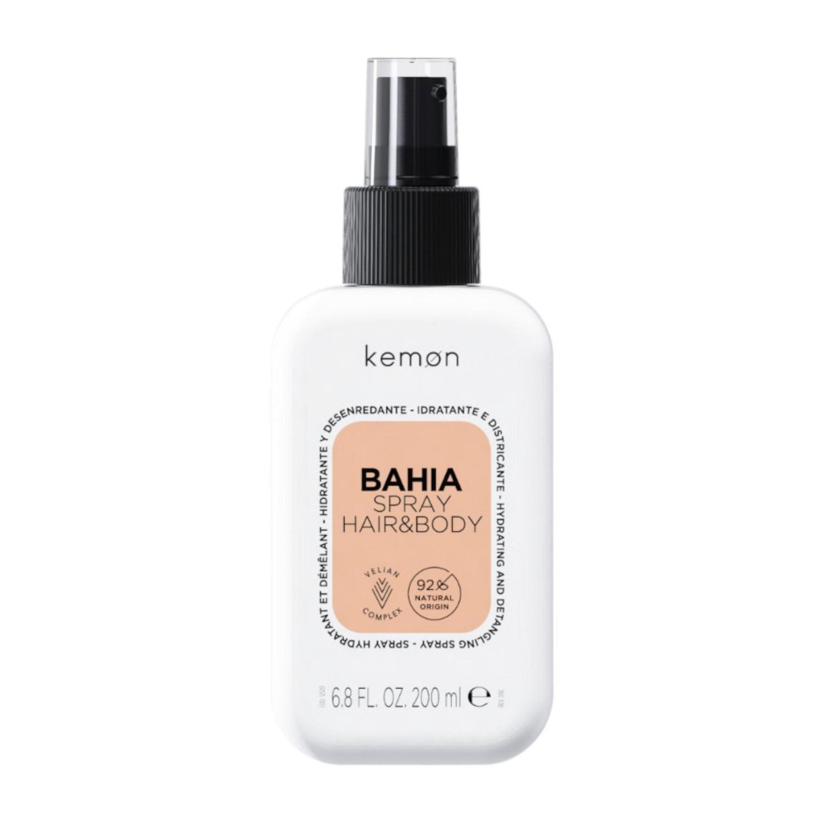 Kemon, BAHIA SPRAY, Hårspraybehandling, Återfuktande, 200 ml