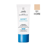 BioNike, Comfort Cover, Matte & Covering, Flytande foundation, 101, Ivoire, SPF 30, 30 ml