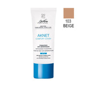 BioNike, Comfort Cover, Anti-Blemish, Flytande foundation, 103, Beige, SPF 30, 30 ml