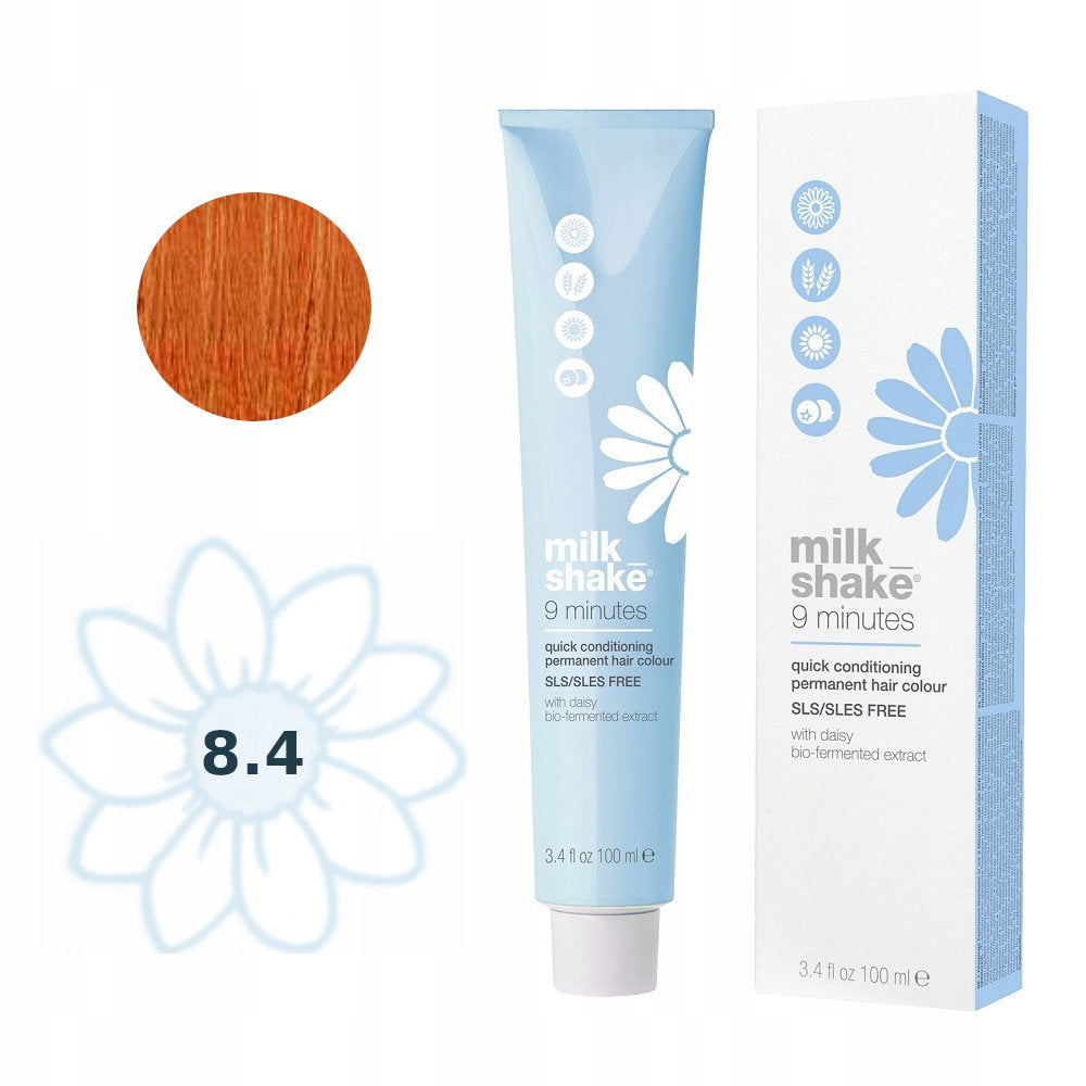 Milk Shake, 9 Minutes, Permanent hårfärg, 8.4/8C , 100 ml