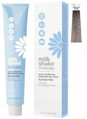 Milk Shake, 9 Minutes, Permanent hårfärg, 7.81 Ash Blond Mocha, 100 ml
