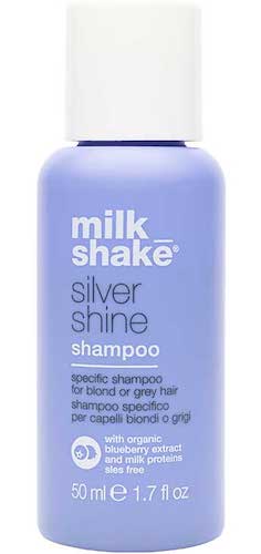 Milk Shake, Silver Shine, Hårschampo, För neutralisering av gula toner, 50 ml
