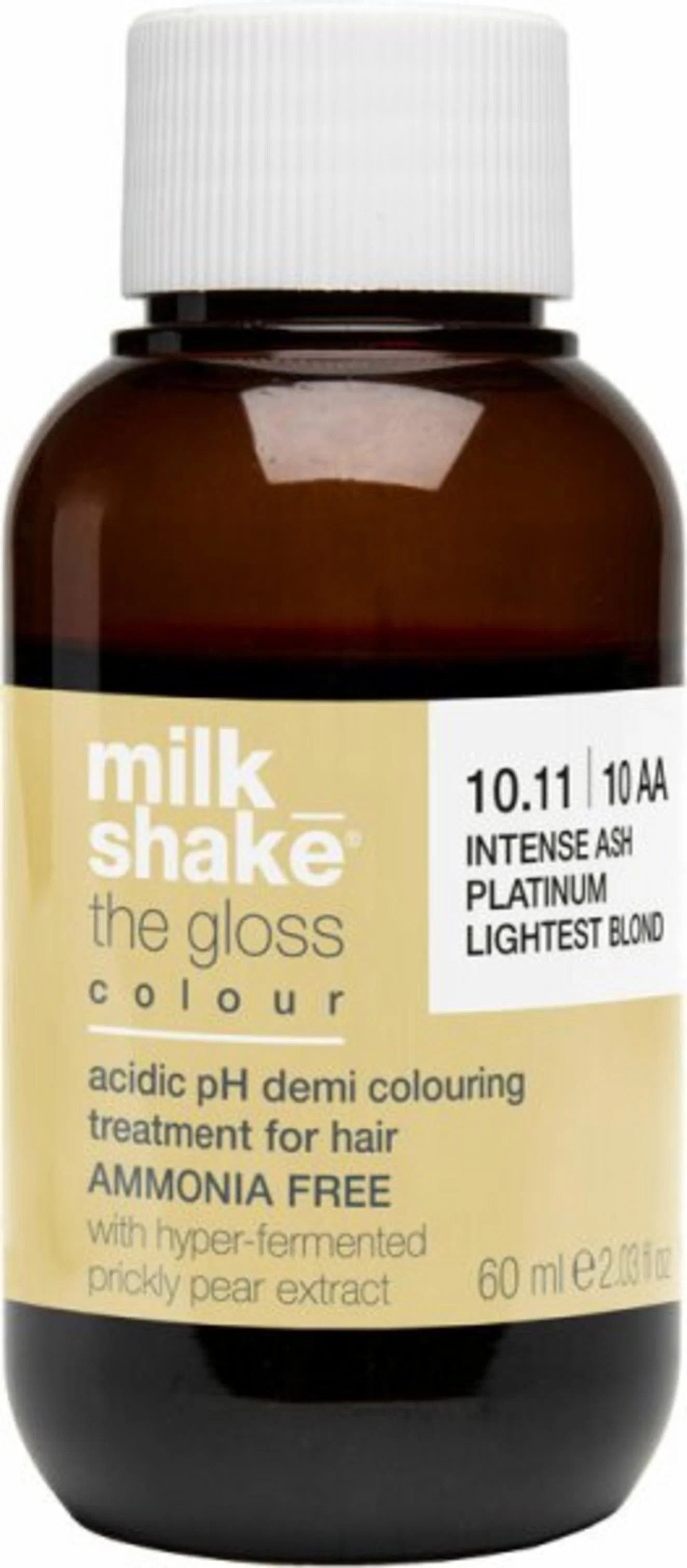 Milk Shake, The Gloss Acidic pH Demi-Permanent Colour 10.1, Semi-permanent hårfärg, 10.1 Platinum Blonde, 60 ml