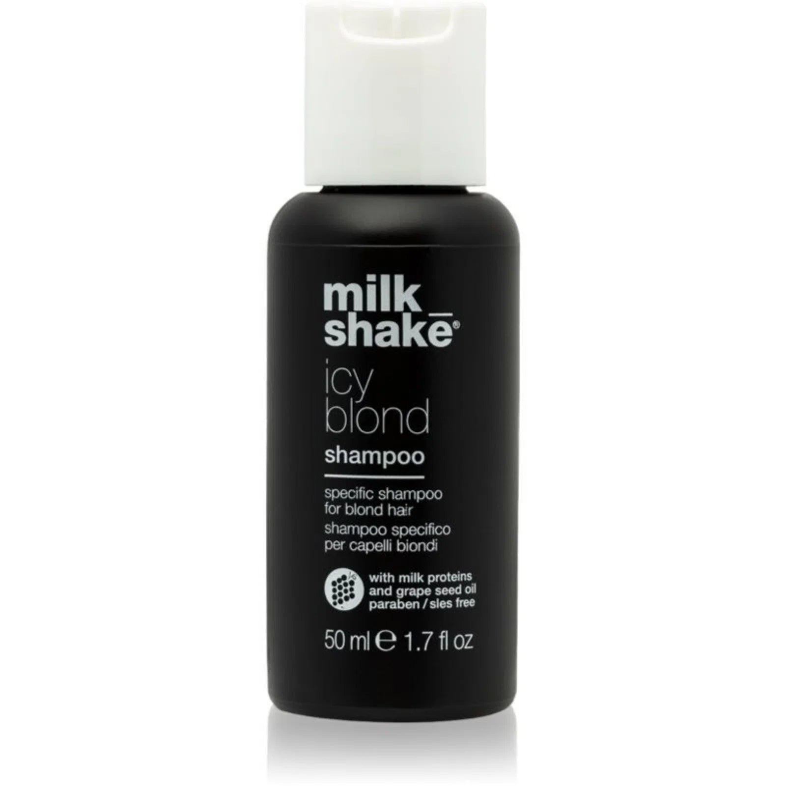 Milk Shake, Icy Blond, Parabenfri, Hårschampo, 50 ml