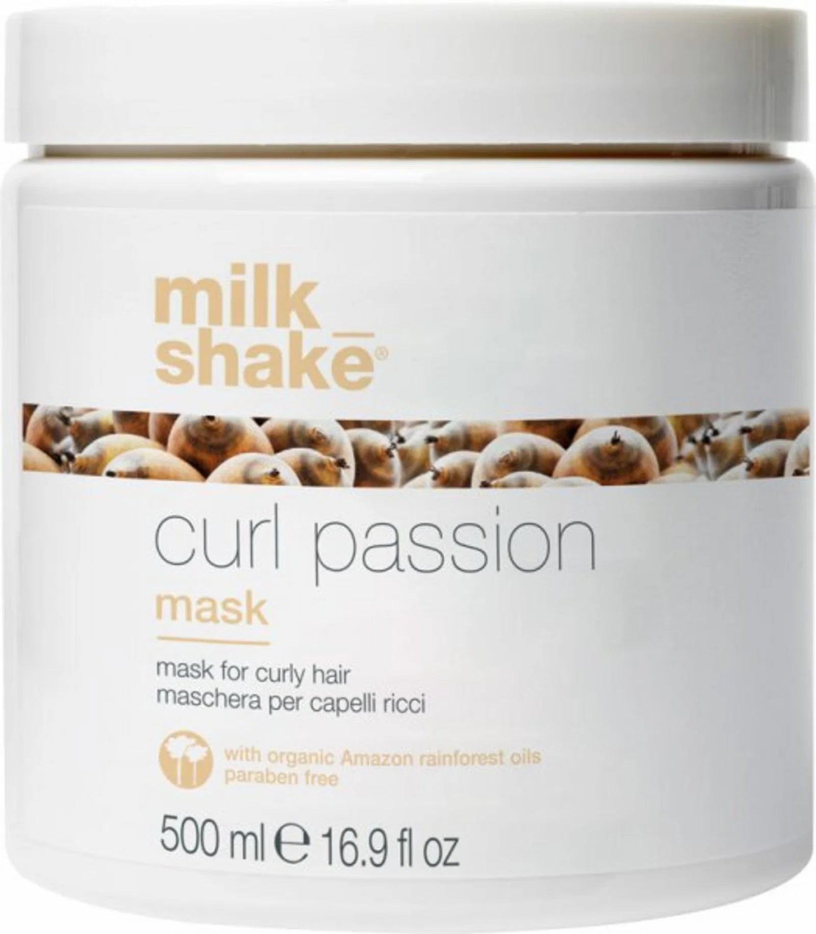 Milk Shake, Passion Deep Hydration Mask for Curly Hair, Hårbehandlingskräm mask, Återfuktande, 500 ml