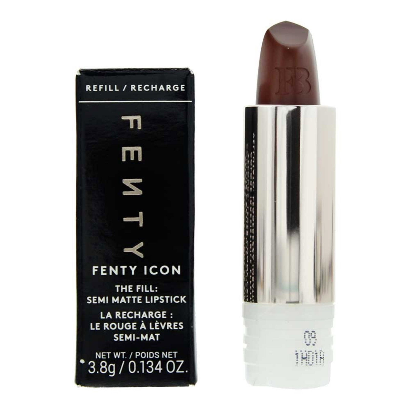 Fenty Beauty, Icon, Halvmatt, Krämigt läppstift, 09, Hon är vd, Påfyllning, 3.8 g
