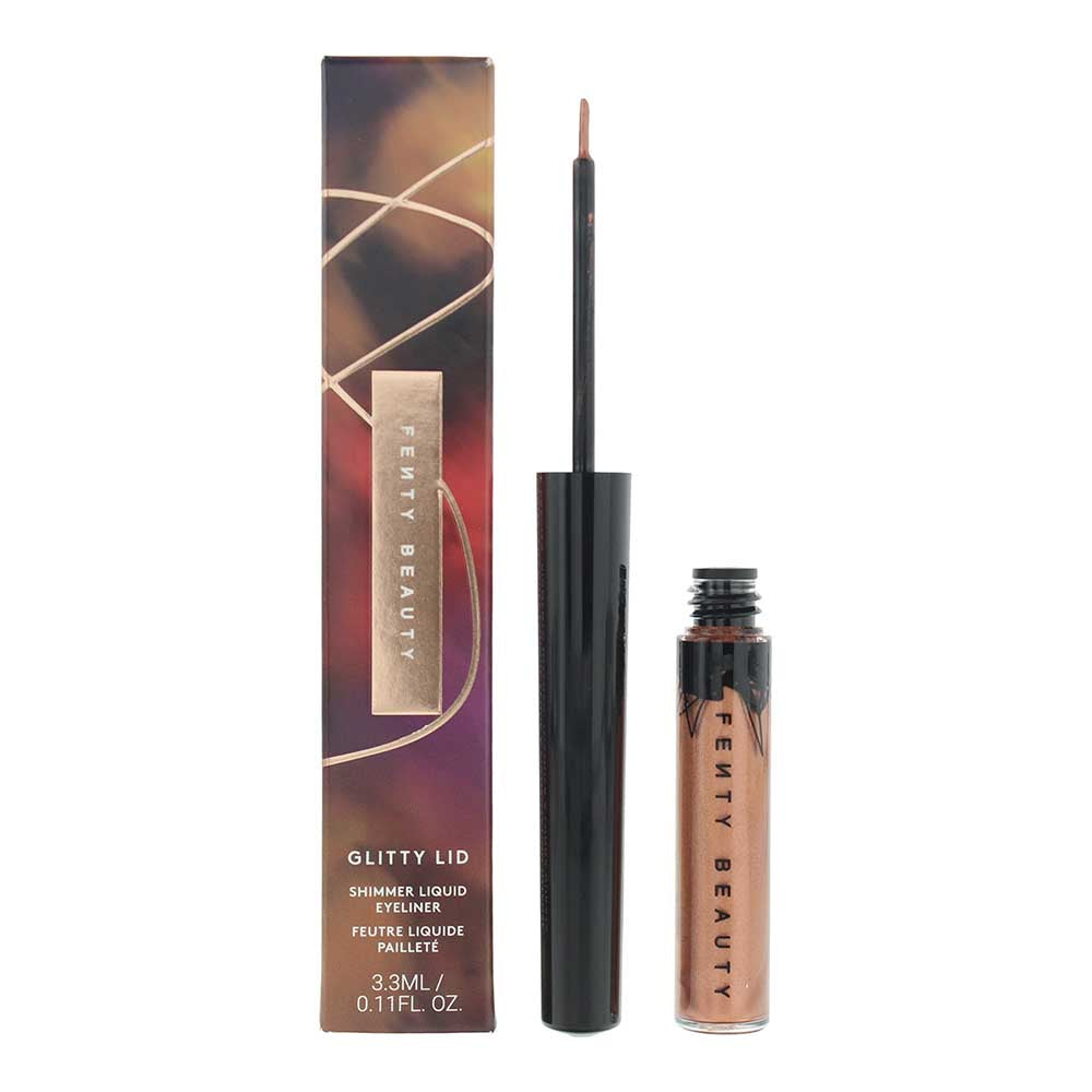 Fenty Beauty, Glitty Lid, Exakt, Flytande eyeliner, Lyxig Ros, 17.6 g