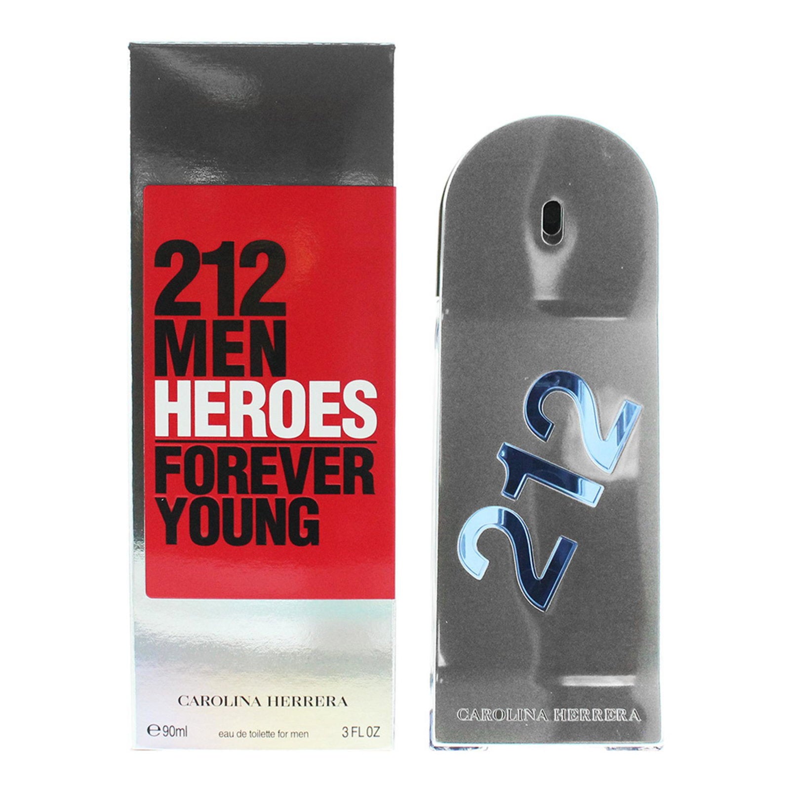 Carolina Herrera, 212 Heroes Forever Young, Eau de Toilette, För män, 90 ml