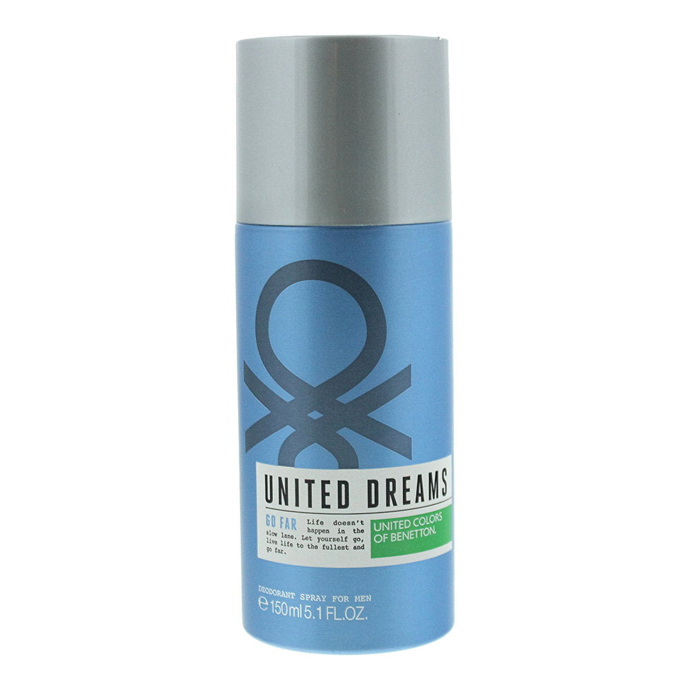 Benetton, United Dreams Go Far, Antiperspirant, Deodorantspray, För män, 150 ml
