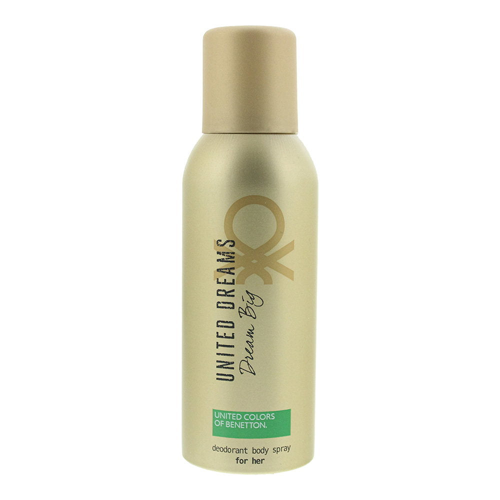 Benetton, Dream Big, Fri från parabener, Blommig, Deodorantspray, För kvinnor, 150 ml