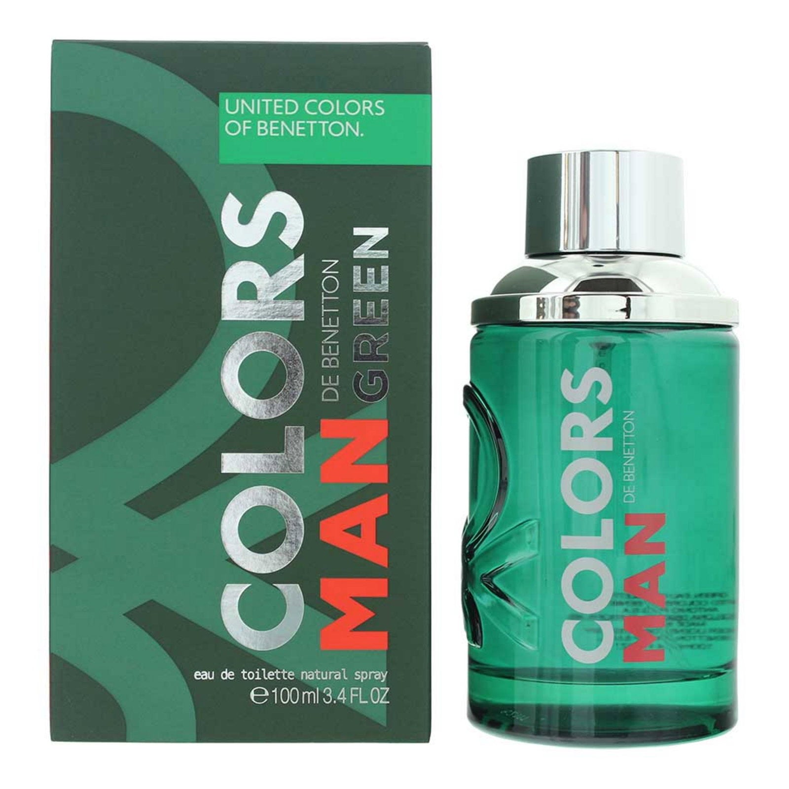 Benetton, Colors Man Green, Eau de Toilette, För män, 100 ml