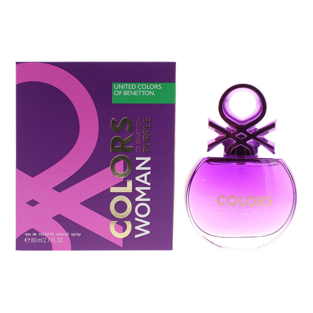 Benetton, Colors de Benetton Purple, Eau de Toilette, För kvinnor, 80 ml