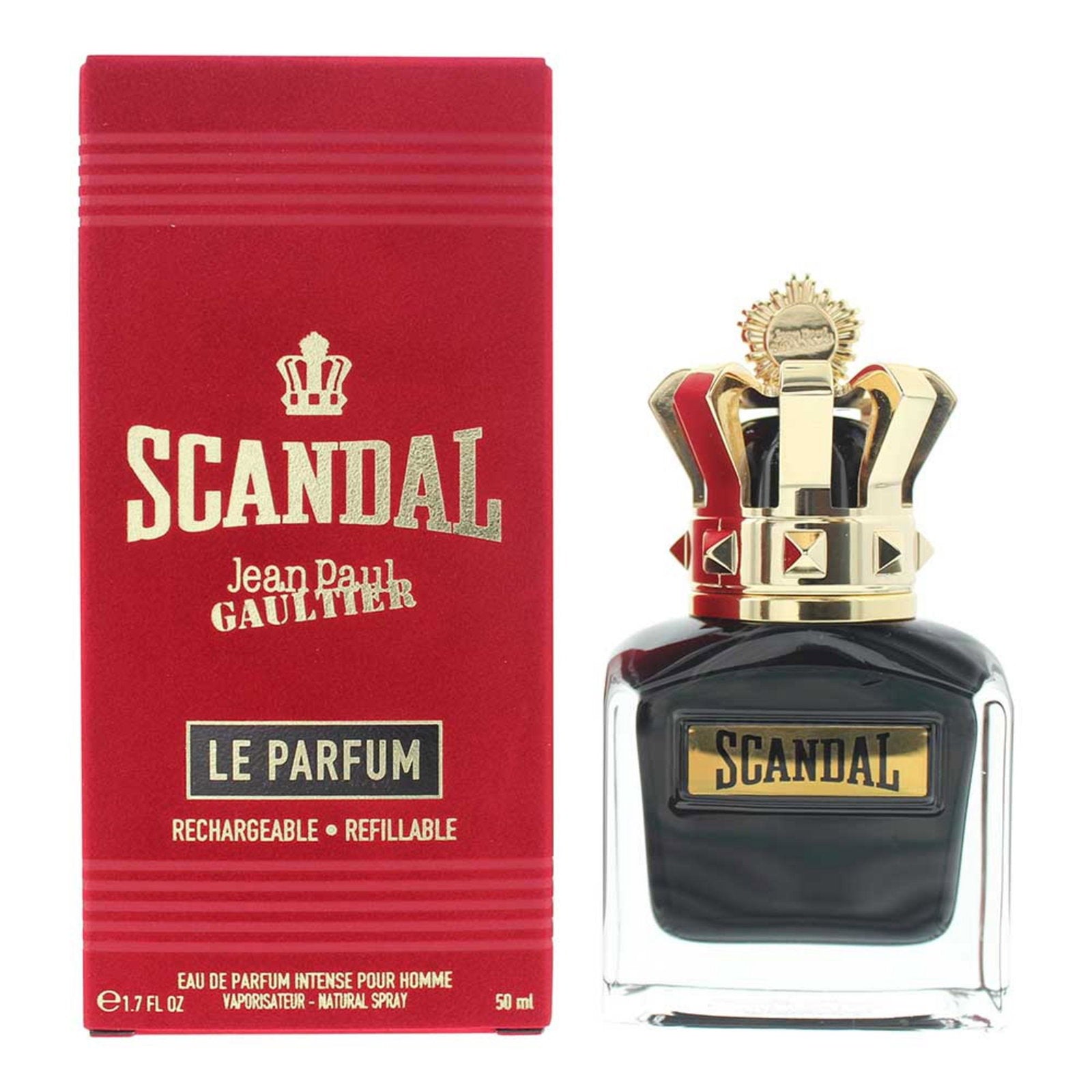 Jean Paul Gaultier, Scandal Le Parfum, Parfymvatten, För män, Påfyllningsbar, 50 ml