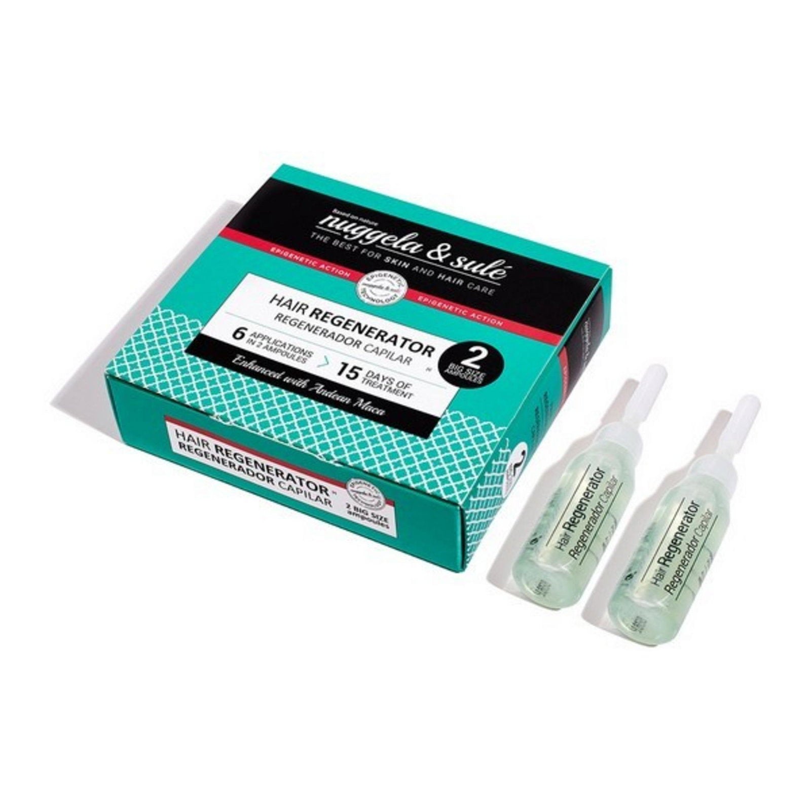 Nuggela & Sule, Hair Regenerator, Leave-in-behandlingsserum för hårbotten, Regenerering, 2 st, 10 ml