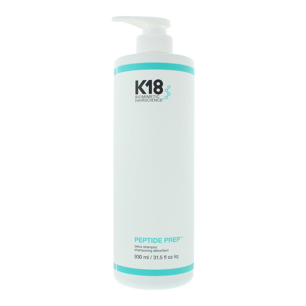 K18, Detox Peptide Prep, Aktivt kol, Hårschampo, Djuprengöring, 930 ml