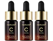 Set, Medicube, Deep Vita C, Upplysning, Tonic lotion, För ansikte & hals, 3 st, 30 g