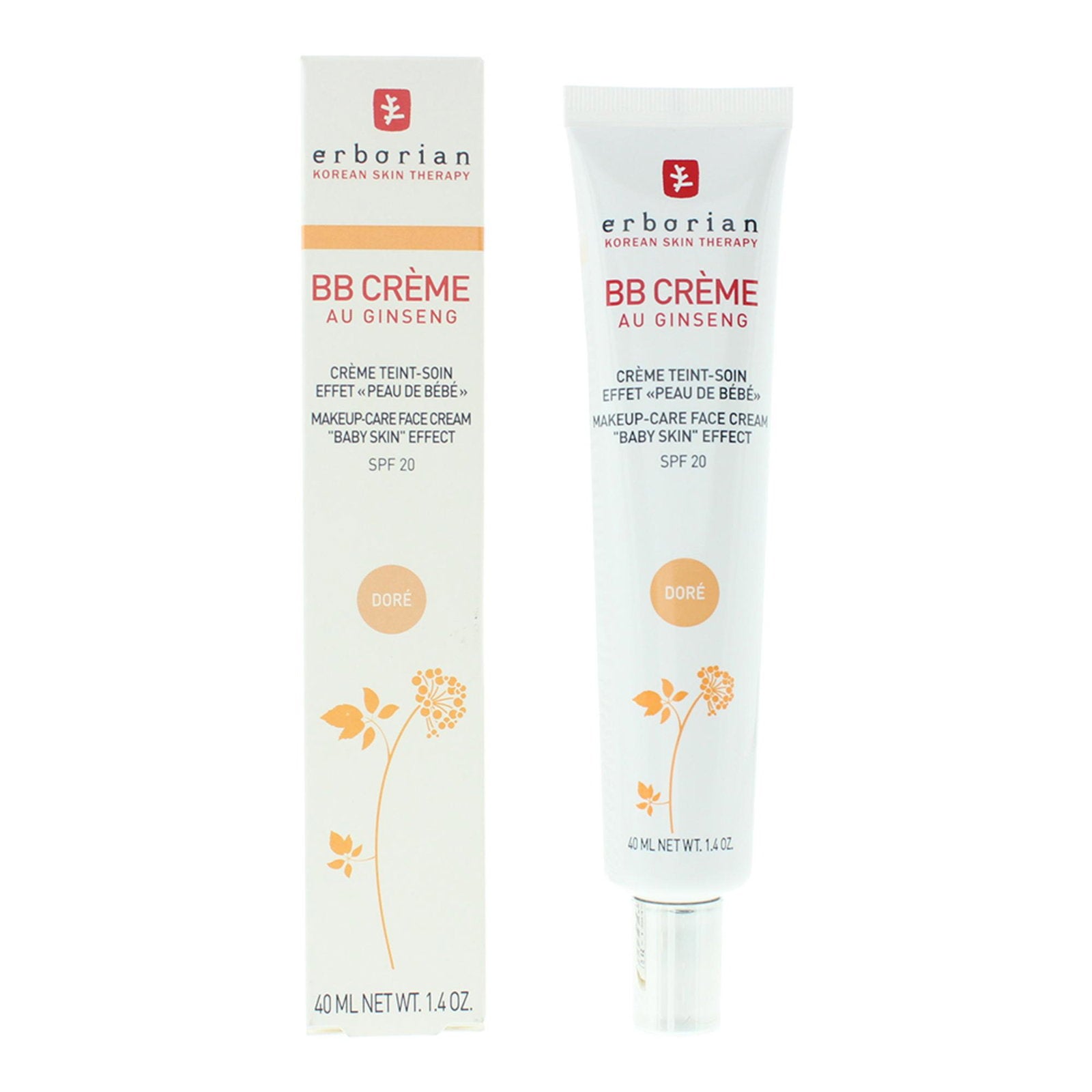 Erborian, B.B Cream, BB-kräm, Dore, 20 SPF, 40 ml