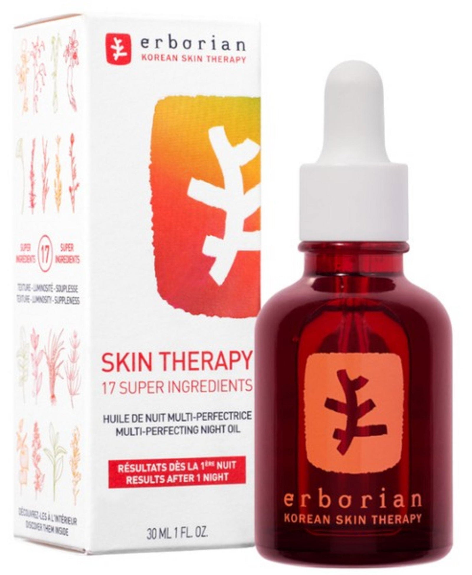 Erborian, Skin Therapy Multi Perfecting, Mot Ojämnheter, Natt, Serum, För ansiktet, 30 ml