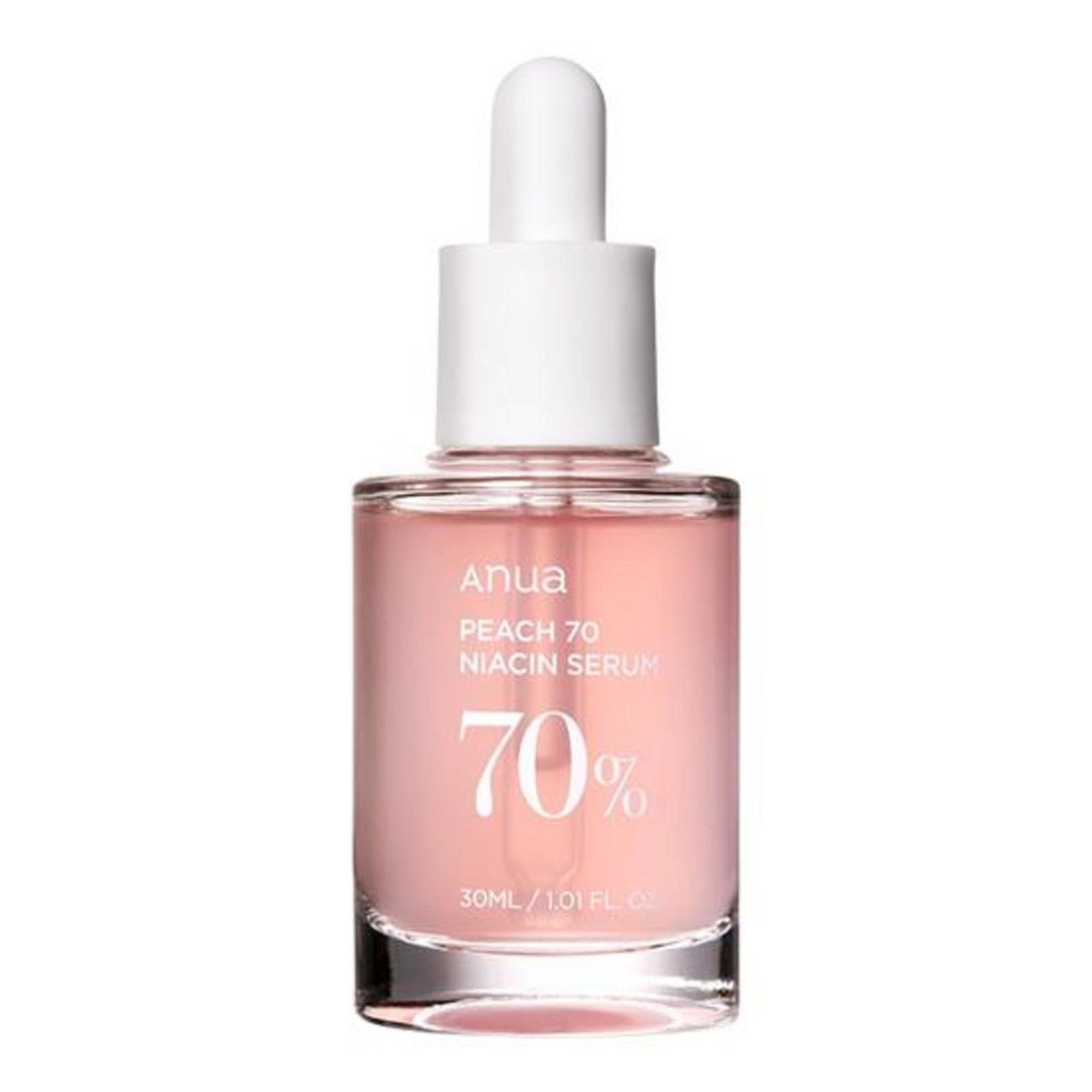 Anua, Peach 70, Niacinamid, Glöd, Efter rengöring, Serum, För ansiktet, 30 ml