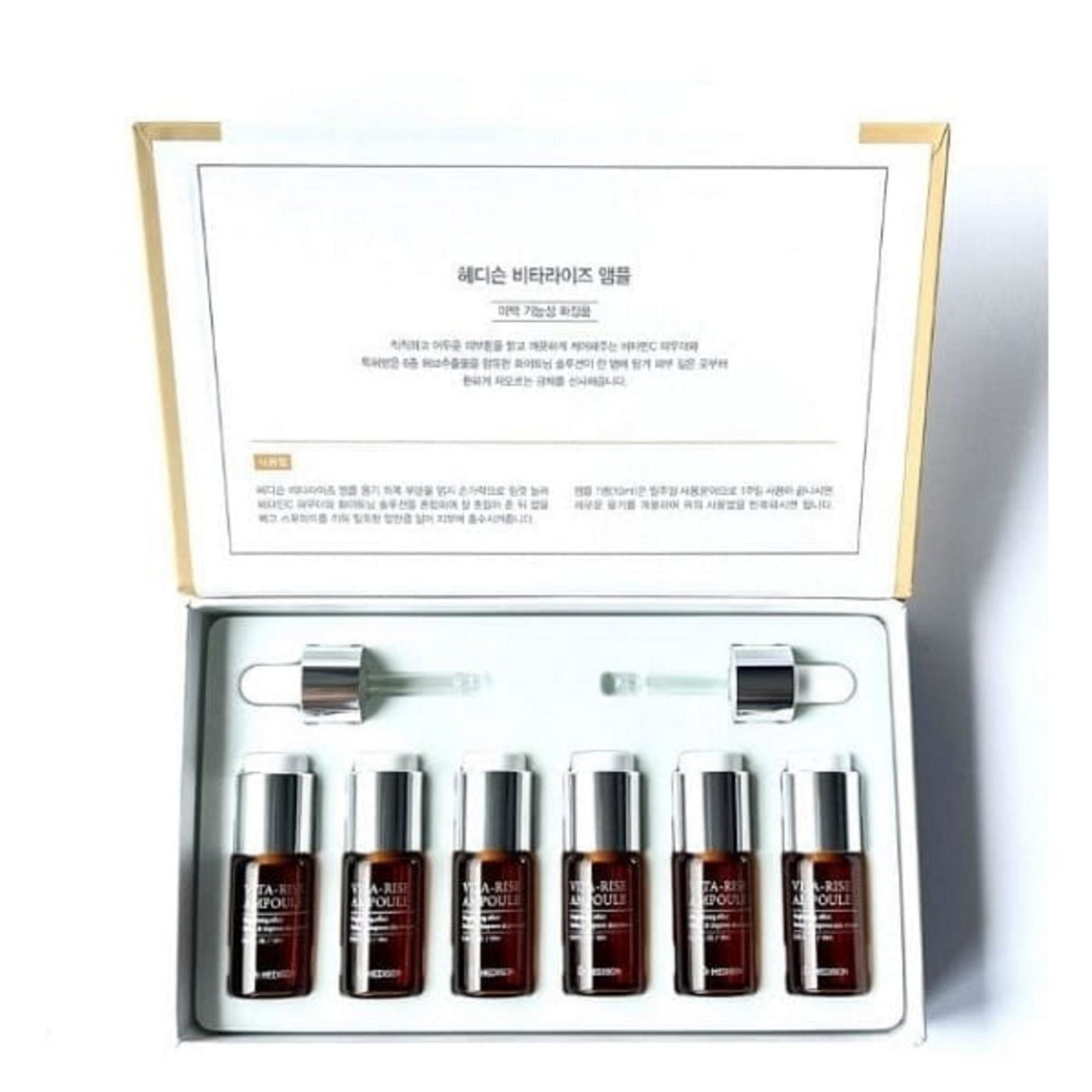 Set, Dr. Hedison, Vita Bright, Upplysning, Ampullbehandlingsserum, Hyperpigmentering, För ansiktet, Unisex, 6 st, 60 ml