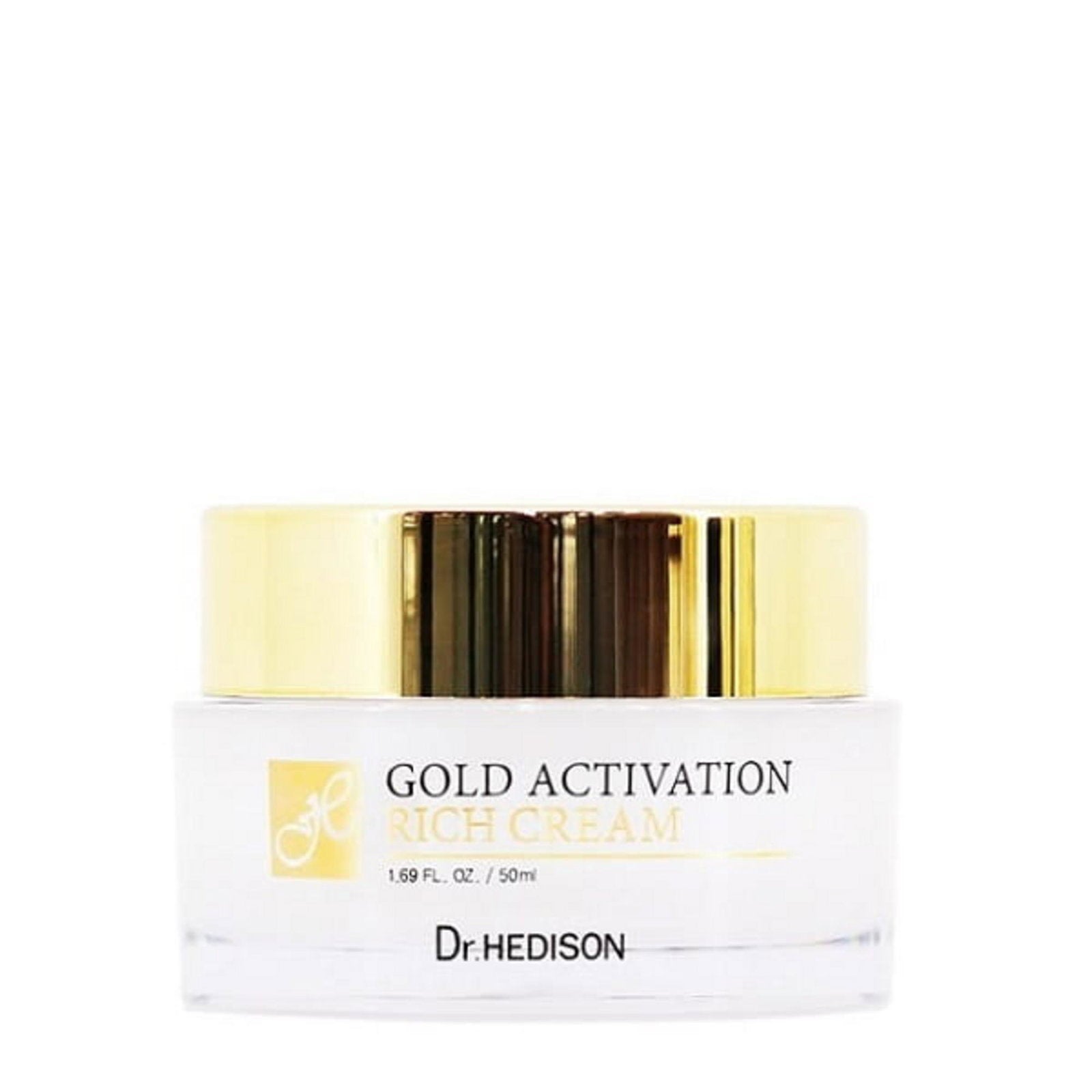 Dr. Hedison, Gold Activation, 24K guld, Anti-aging, Rik kräm, För ansiktet, 50 ml