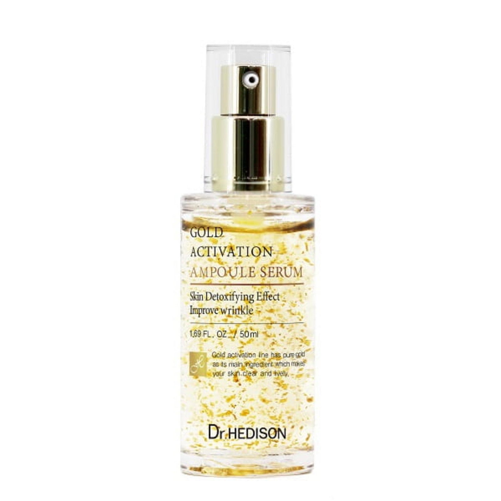 Dr. Hedison, Gold Activation, 24K guld, Avgiftande, Serum, För ansiktet, 50 ml