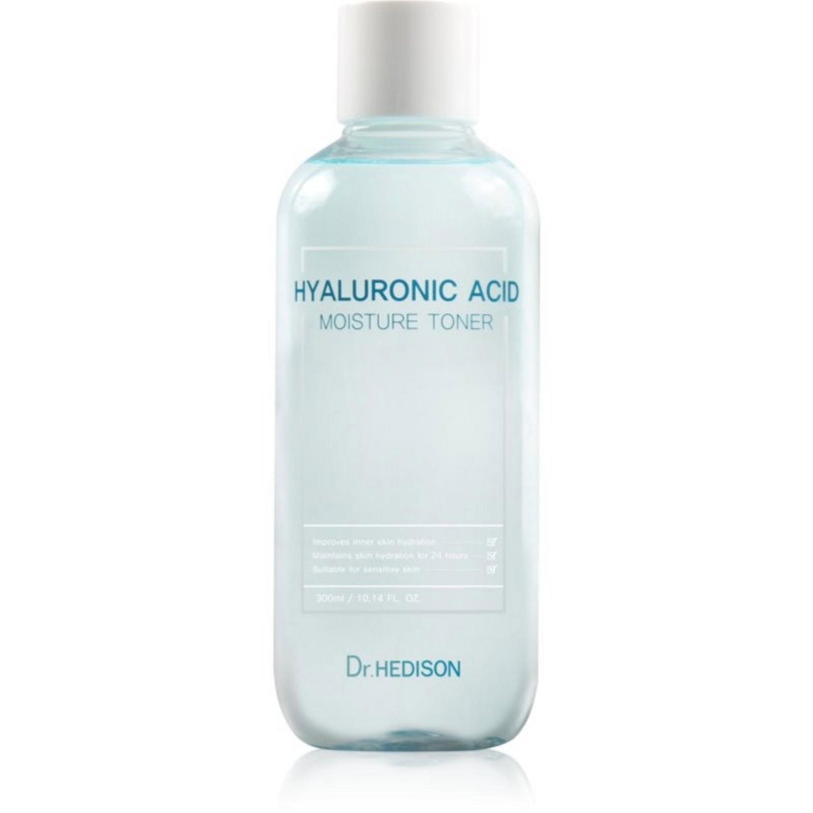 Dr. Hedison, Hyaluronic Acid, Återfuktande, Tonic lotion, För ansiktet, 300 ml