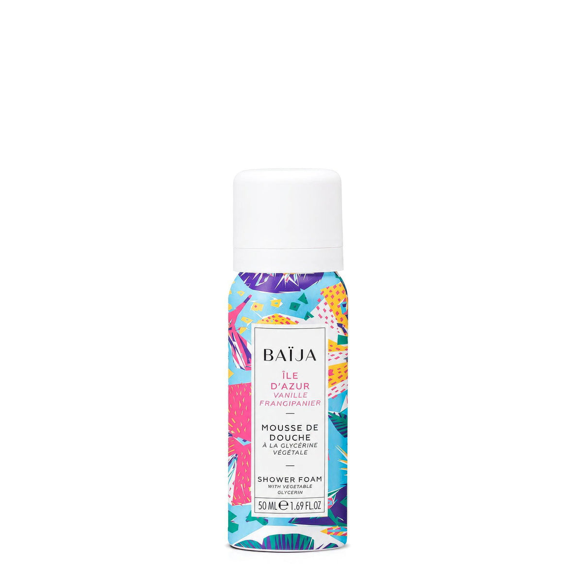 Baija, Ile D Azur, Rengöring och återfuktning, Duschmousse, 50 ml