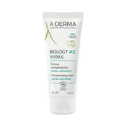 A-Derma, Biology AC Hydra, Vegan, Lugnande, Dagligen, Grädde, Hud, 40 ml