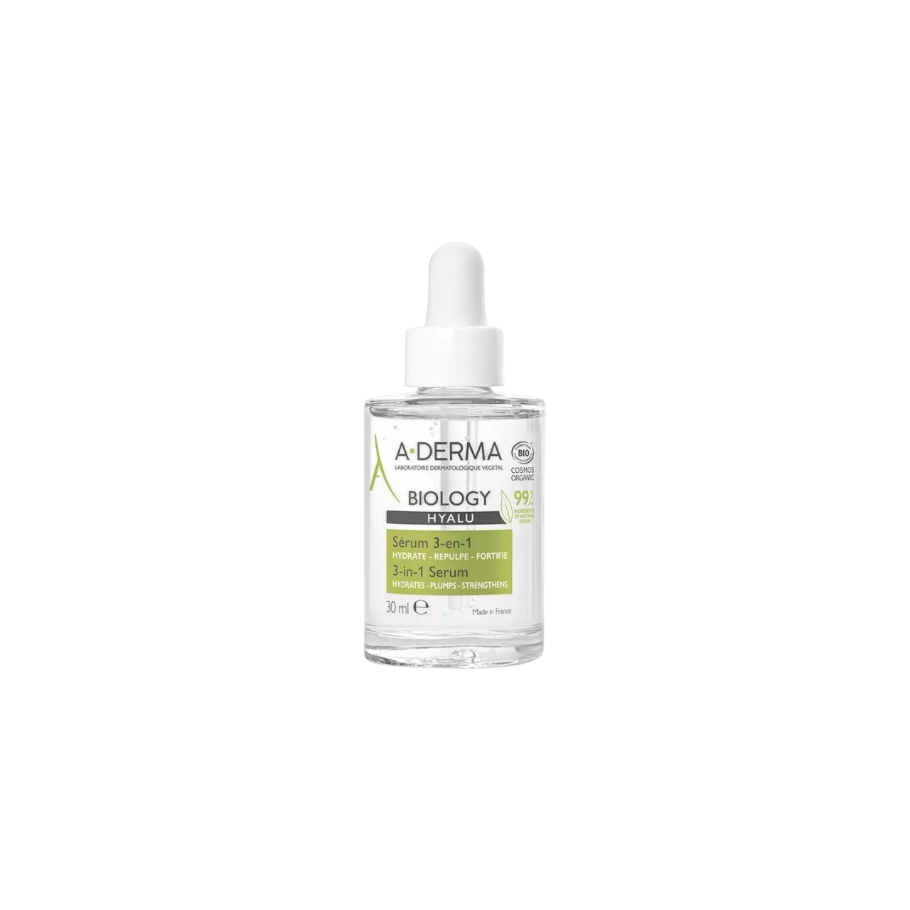 A-Derma, Biology Hyalu, Hydrerar, Morgon, Serum, För ansiktet, 30 ml
