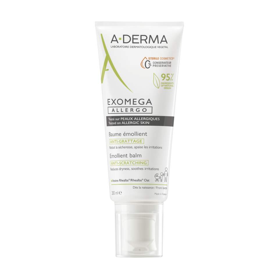 A-Derma, Exomega Allegro, Mjukgörare, Balsam, För ansiktet, 200 ml