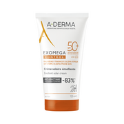 A-Derma, Exomega Control, Mjukgörare, Grädde, För ansikte & kropp, SPF 50+, 150 ml