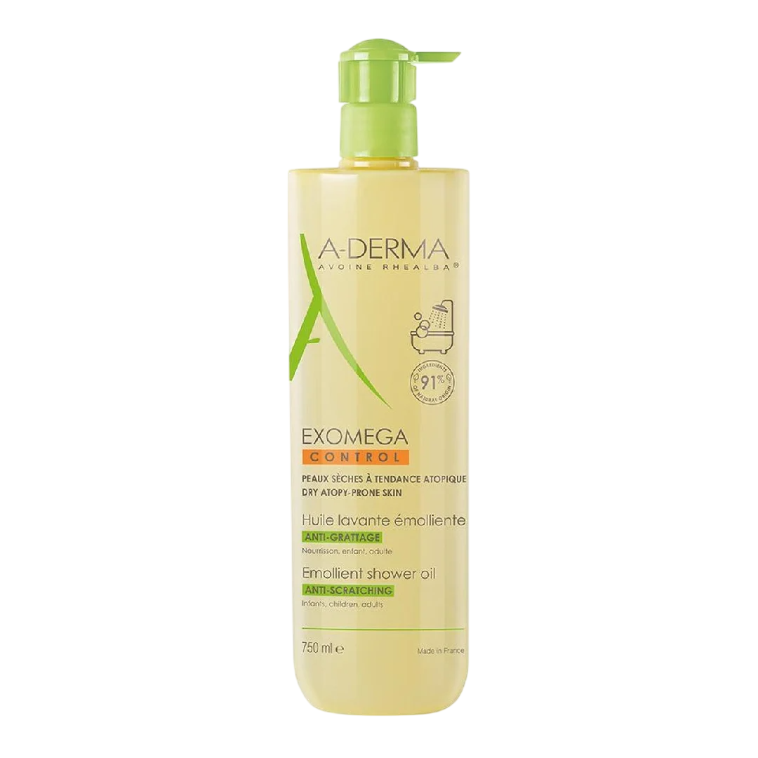 A-Derma, Exomega Control, Mjukgörare, Duscholja, För mycket torr till atopisk känslig hud, 200 ml