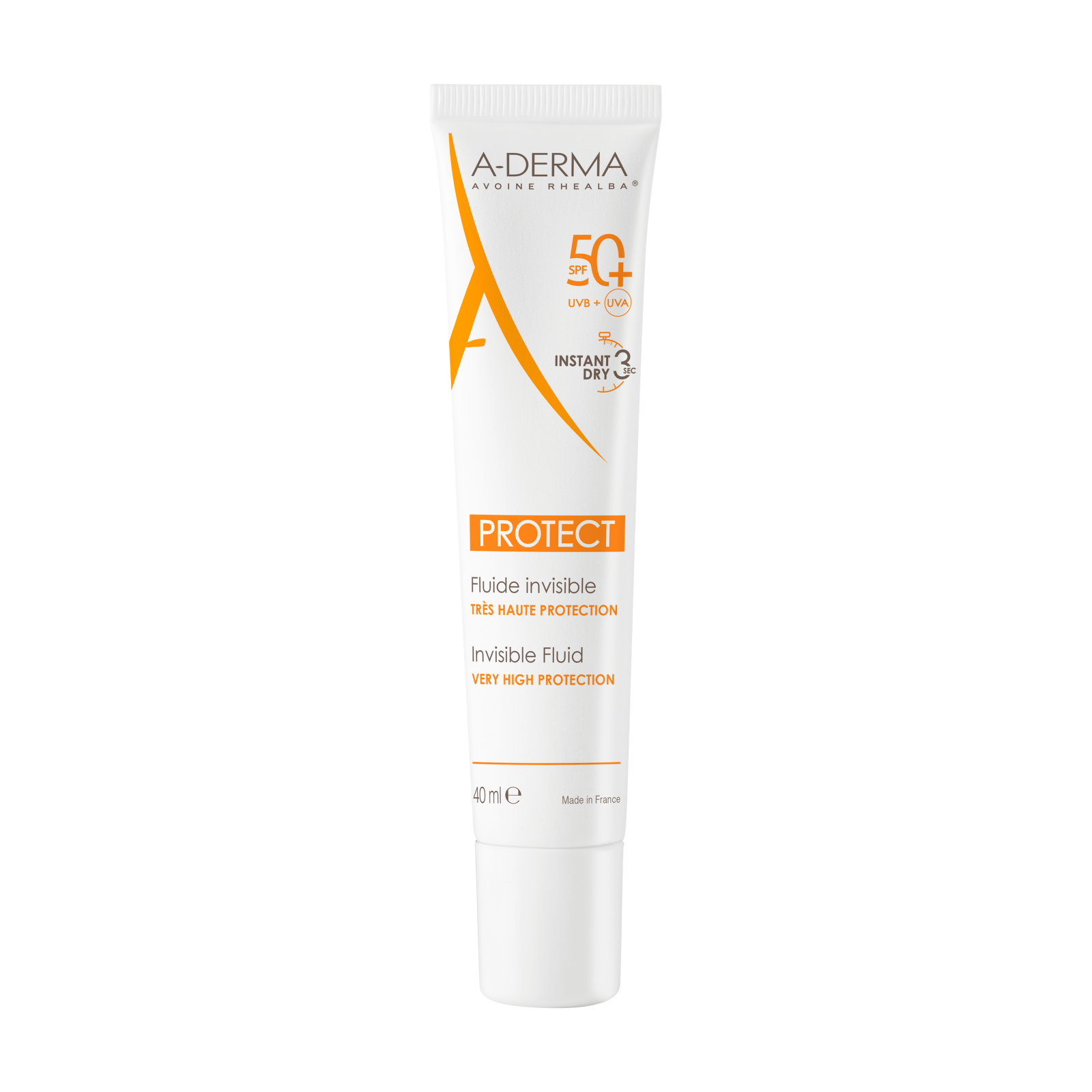 A-Derma, Protect, Hög UV-skydd, Solspray, SPF 50+, 40 ml