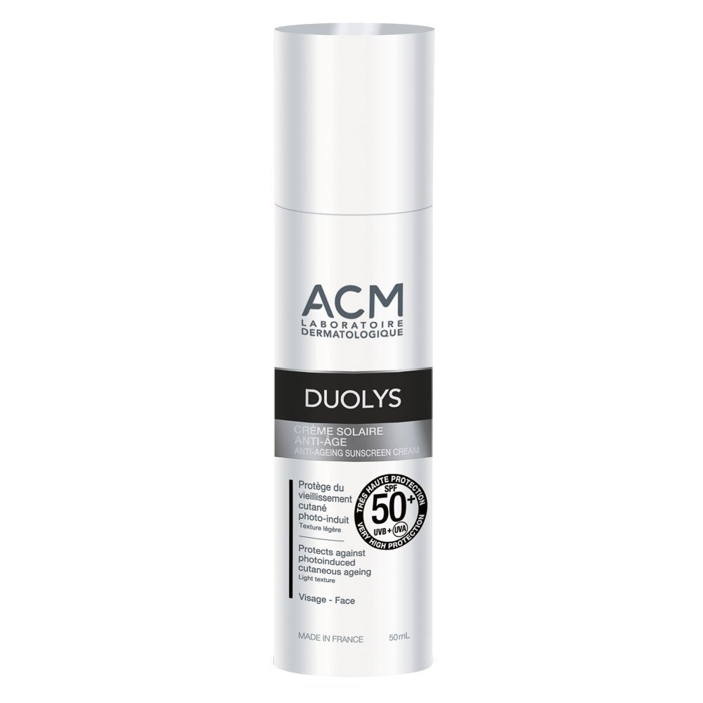 Laboratoire ACM, Duolys, Anti-aging, Solkräm, För ansiktet, SPF 50+, 50 ml