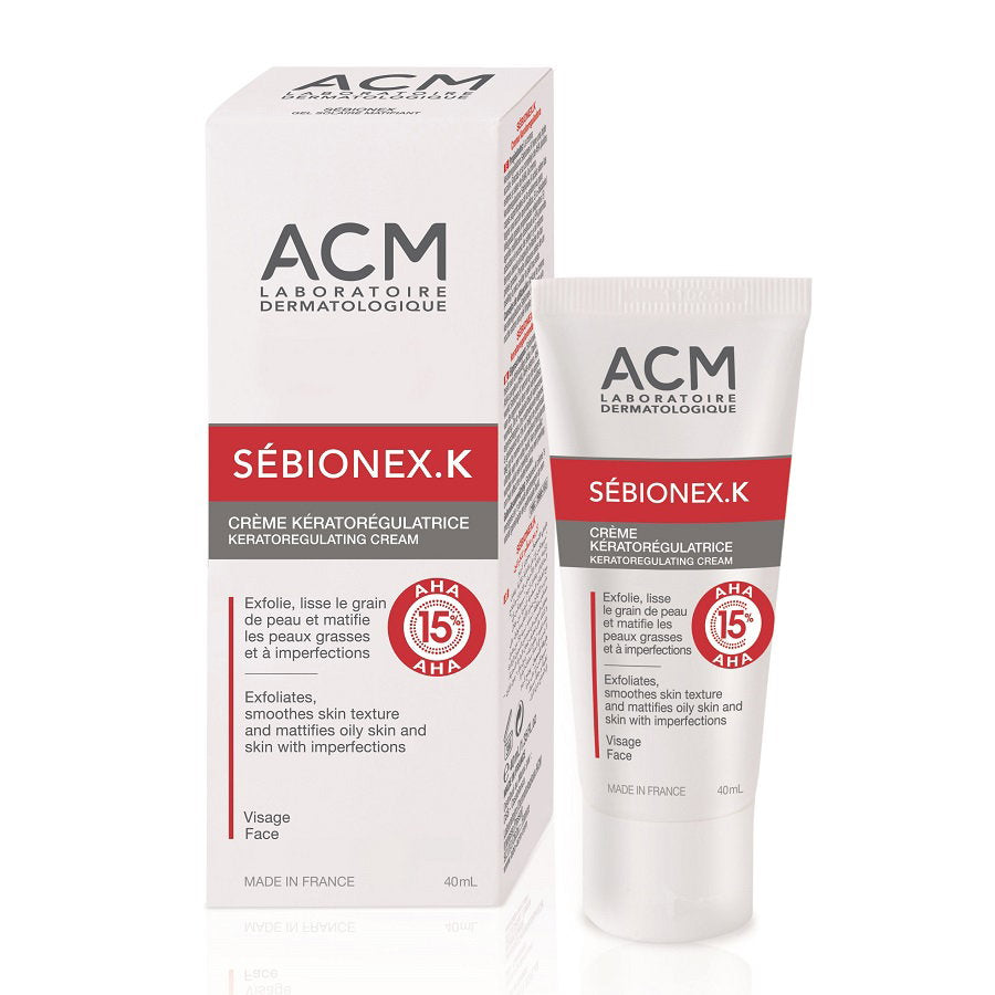 Laboratoire ACM, Sebionex K, Exfoliering, Grädde, För ansiktet, 40 ml