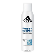 Adidas, Fresh Endurance, Vegan, Alkoholfri, Skonsam mot huden, Färsk, aromatisk med träiga noter, Deodorantspray, För män, 150 ml