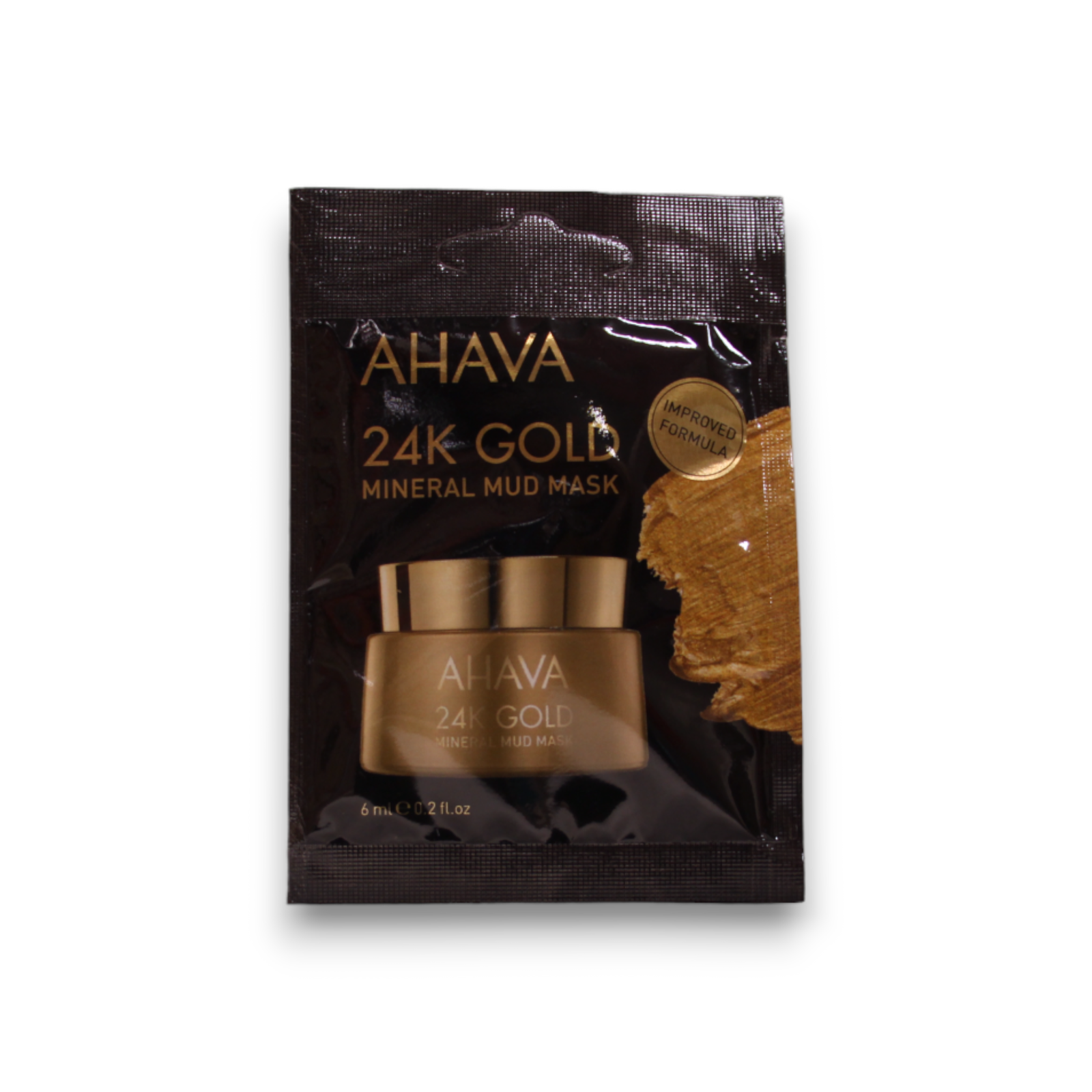 Ahava, Single Use 24K Gold Mineral, Hydrating, Mud Mask, Face, 6 ml