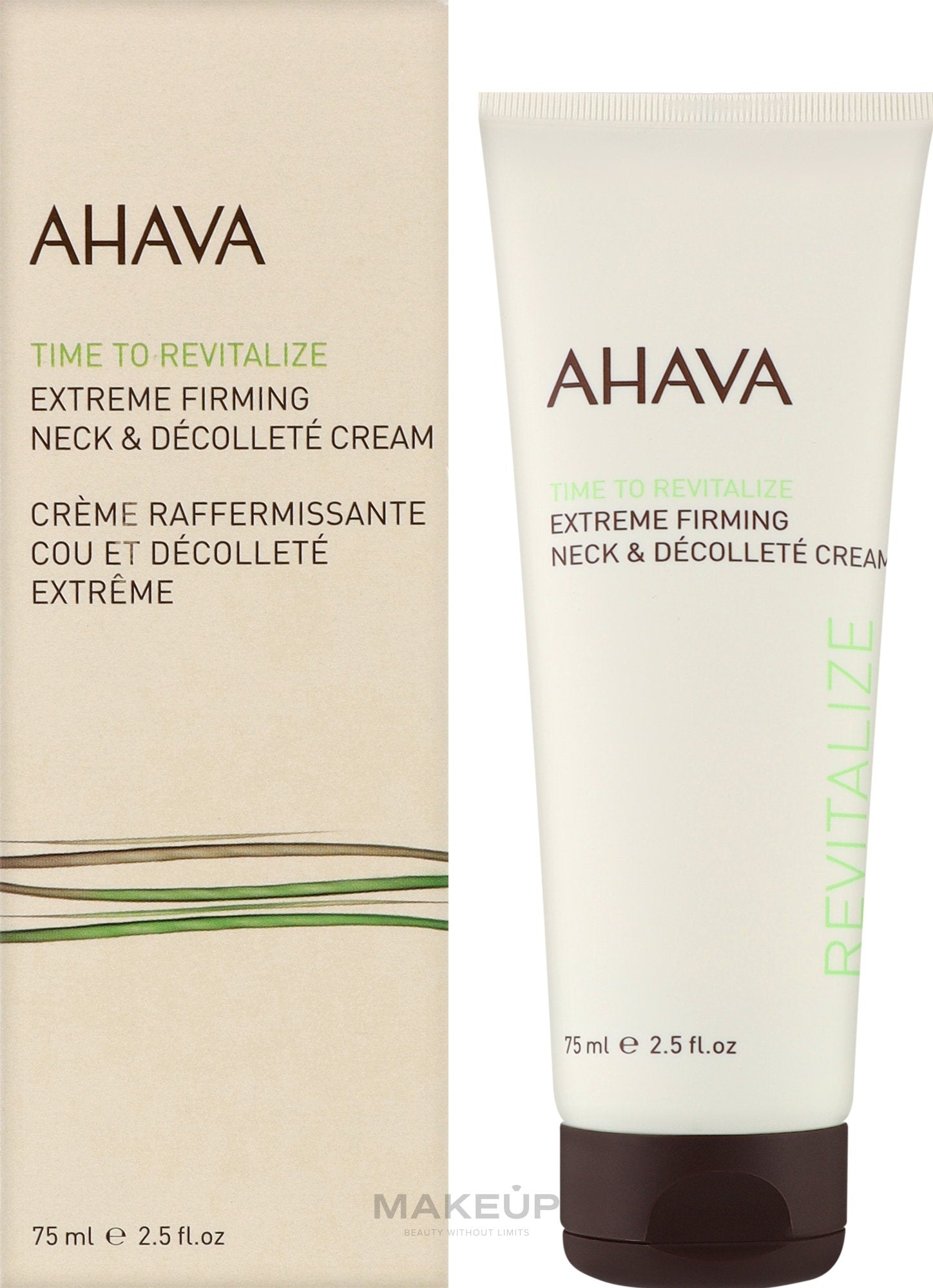 Ahava, Time To Revitalize Extreme, Uppstramning, Grädde, Hals & Dekolleté, 75 ml