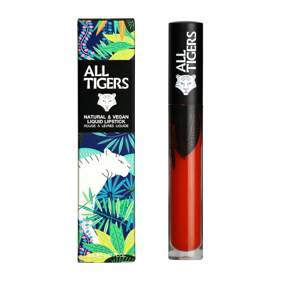 All Tigers, Natural & Vegan, Naturlig, Matt, Läppglans, 886, Skaka marken, 8 ml