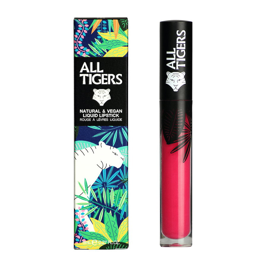 All Tigers, Natural & Vegan, Naturlig, Matt, Läppglans, 786, Äga scenen, 8 ml