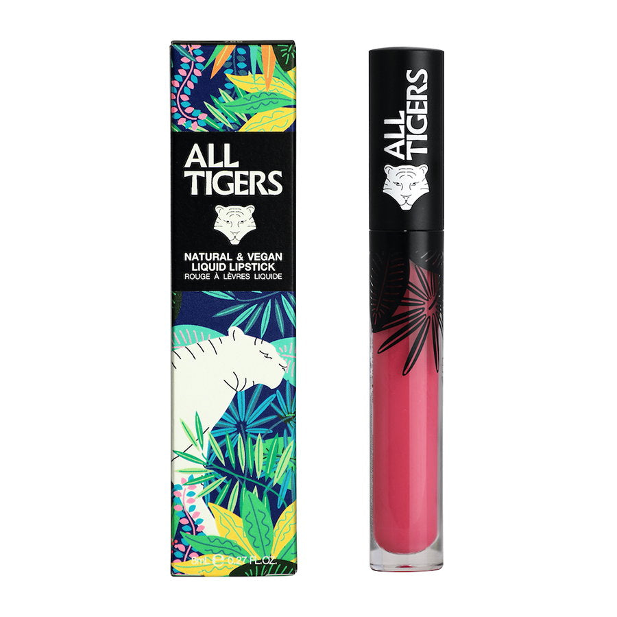 All Tigers, Natural & Vegan, Naturlig, Matt, Läppglans, 793, Styr världen, 8 ml